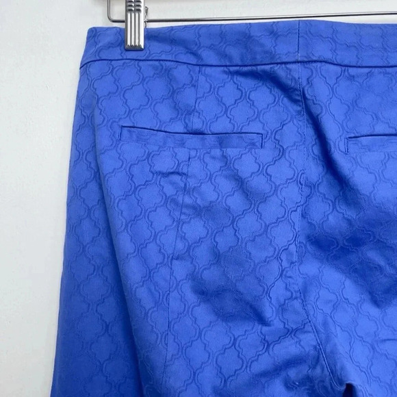 Lilly  Pulitzer Womens 6 29" Kelly Textured Skinny Ankle Pant Royal Purple - Picture 13 of 16